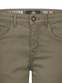 KORTE DENIM SPIJKERBROEK, LEGER GROEN