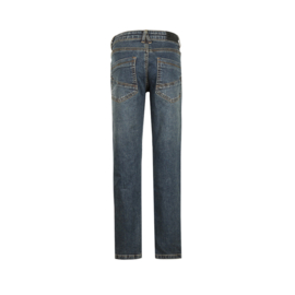 SPIJKERBROEK LOOSE FIT, MEDIUM JEANS BLAUW