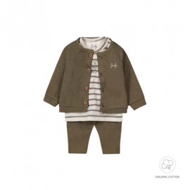 3-DELIGE SET,GRIJS GROEN
