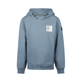 HOODIE MET BACKPRINT, STAALBLAUW