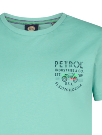 SHIRT MET CLASSIC BACKPRINT, TURQUOISE