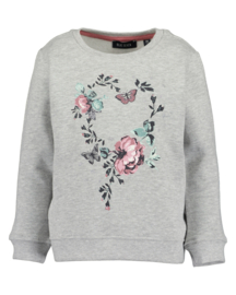 SWEATER GRIJS, ROSES