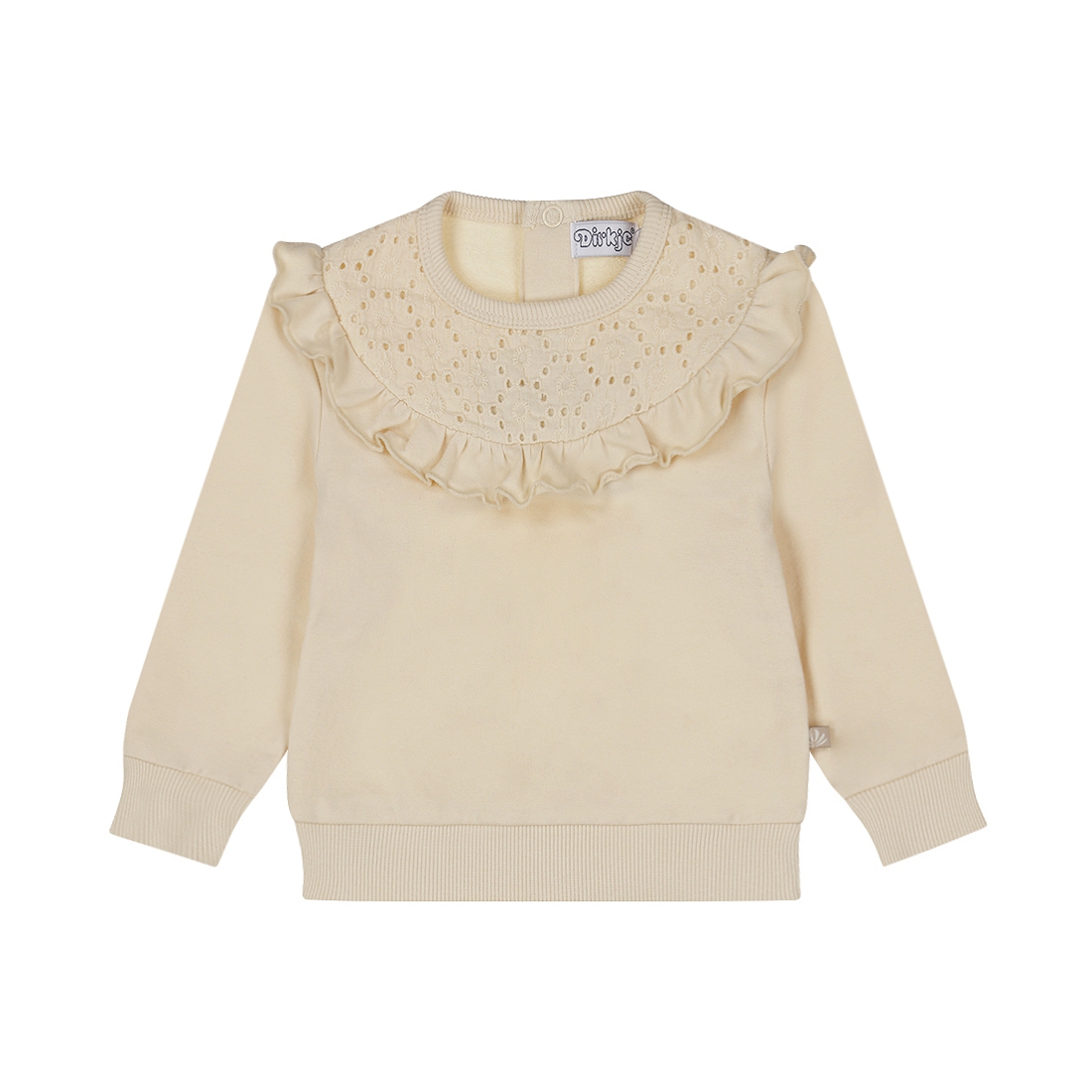 SWEATER MET KRAAG PRETTY FALL, OFF-WHITE