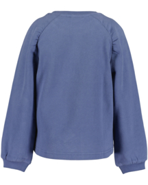 SWEATER JEANSBLAUW, FLOWER