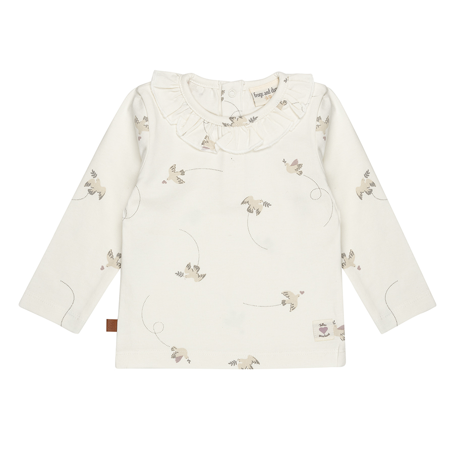 LONGSLEEVE OFF-WHITE, FOLLOW YOUR HEART