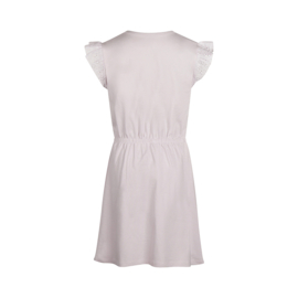 JURK MET KORT BRODERIE MOUWTJE, LICHT ROZE