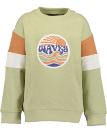 SWEATER GROEN, BEACH VIBES