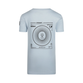 SHIRT MET BACKPRINT, LICHT BLAUW