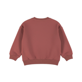 SWEATER LOOSE FIT ROOD, ALPINE CLUB