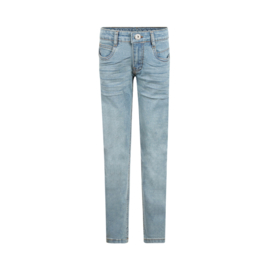SPIJKERBROEK TAPERED FIT, JEANS BLAUW