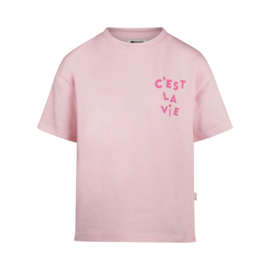 SHIRT C'EST LA VIE, LICHT ROZE