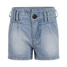 KORTE SPIJKERBROEK, JEANS BLAUW