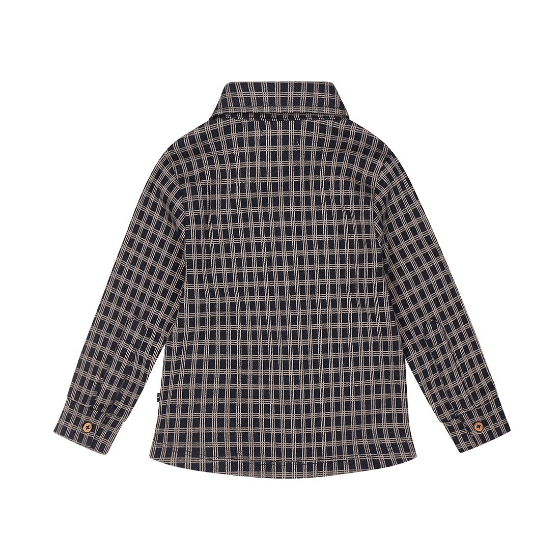 GEBLOKTE BLOUSE SPACE, NAVY