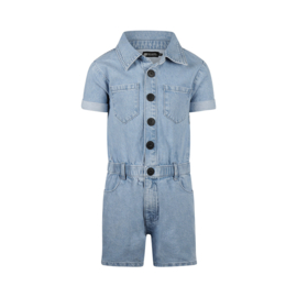 KORTE JUMPSUIT, JEANS BLAUW