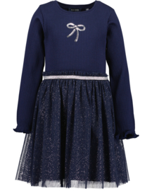 JURK MET TULLE ROK DONKERBLAUW, BALLERINA