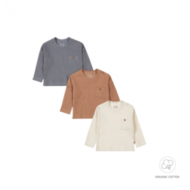 SET 3 LONGSLEEVES, RIB