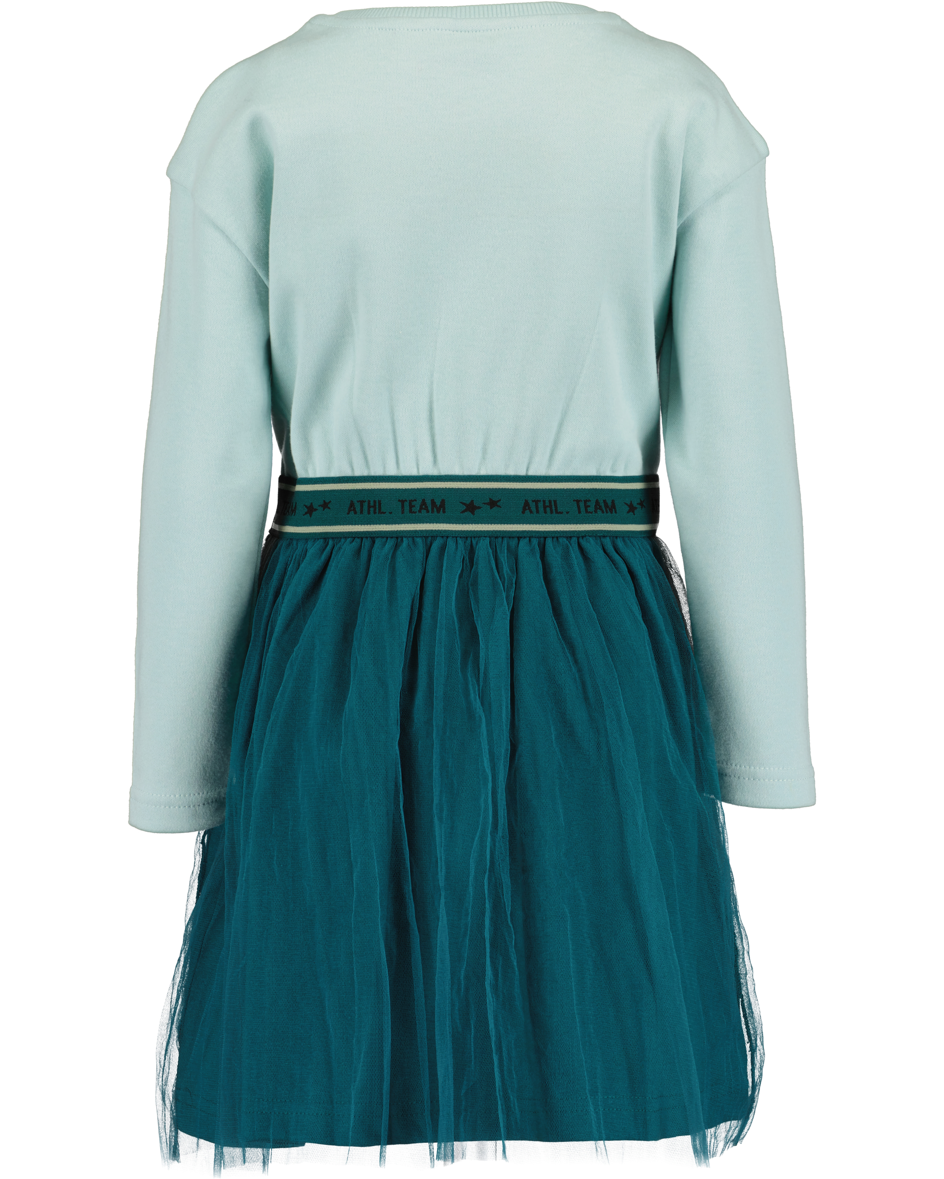 JURK MET TULE ROK SPORTY, GLETSJER BLAUW