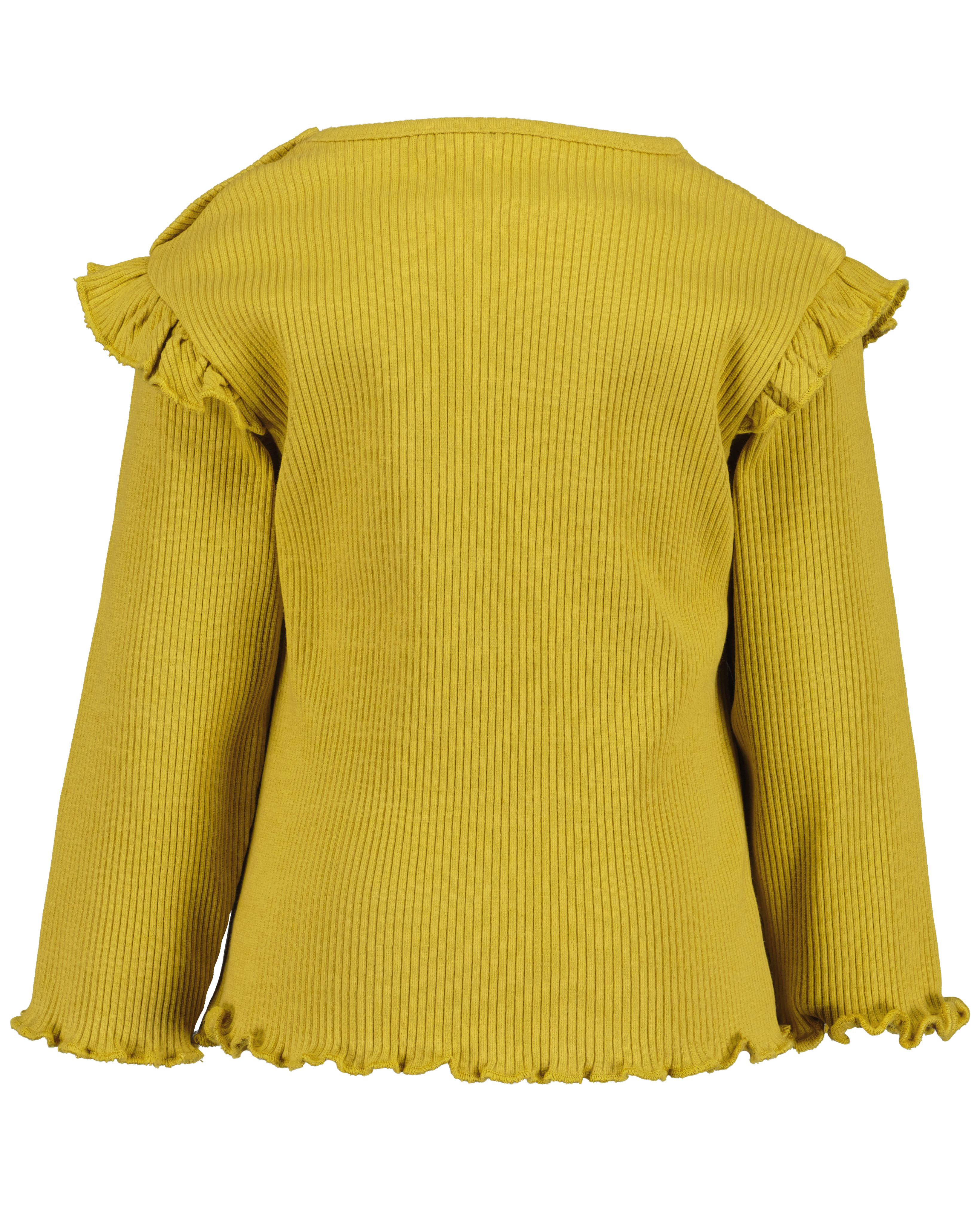 RIB LONGSLEEVE BLOOM, OKERGEEL
