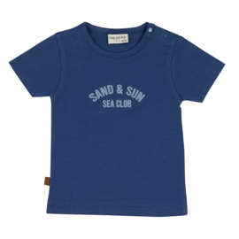 SHIRT DONKER BLAUW, SAND & SUN