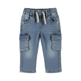 SPIJKERBROEK TAPERED FIT, JEANS BLAUW