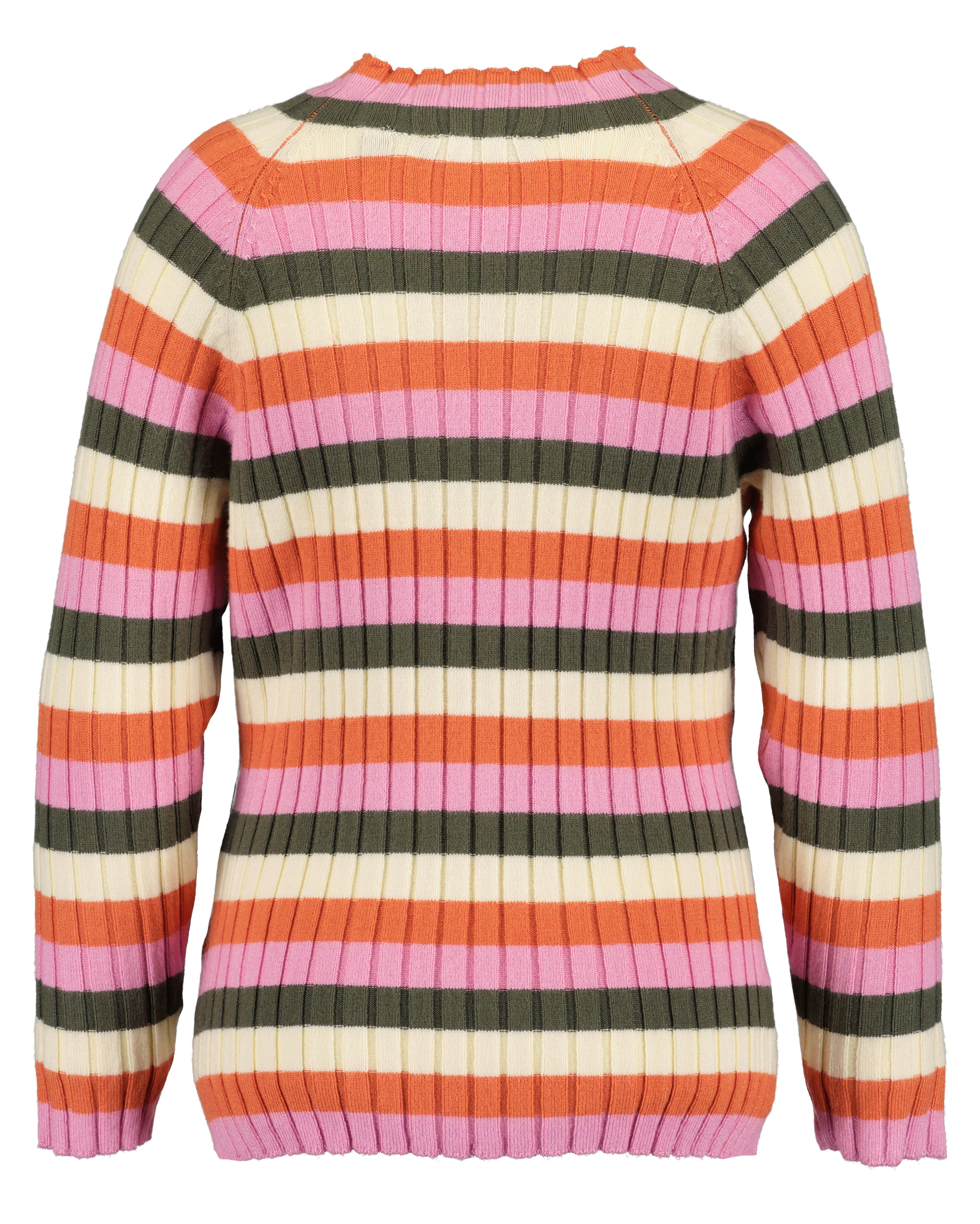 PULLOVER GESTREEPT FLOWERS, MULTICOLOR