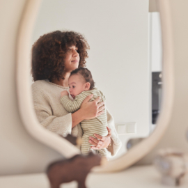 GESTREEPT BABY PAKJE RIB, GROEN