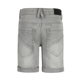 KORTE SPIJKERBROEK, JEANS GRIJS