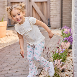 FLARED LEGGING, LITTLE BOW