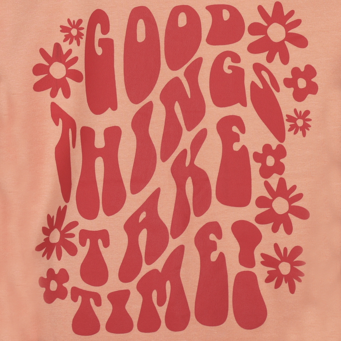 HOODIE MET BACK PRINT, ROZE