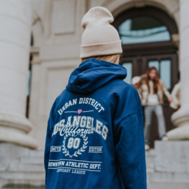 HOODIE LOOSE FIT, BLAUW