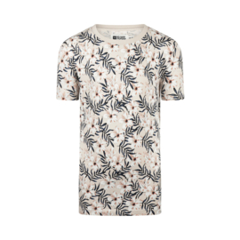 SHIRT MET PRINT, BEIGE
