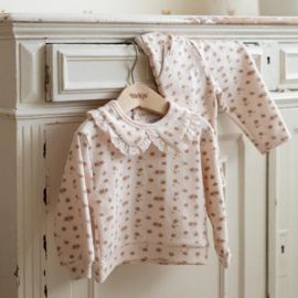 SWEATER LICHT PERZIK MET PRINT, CUTE