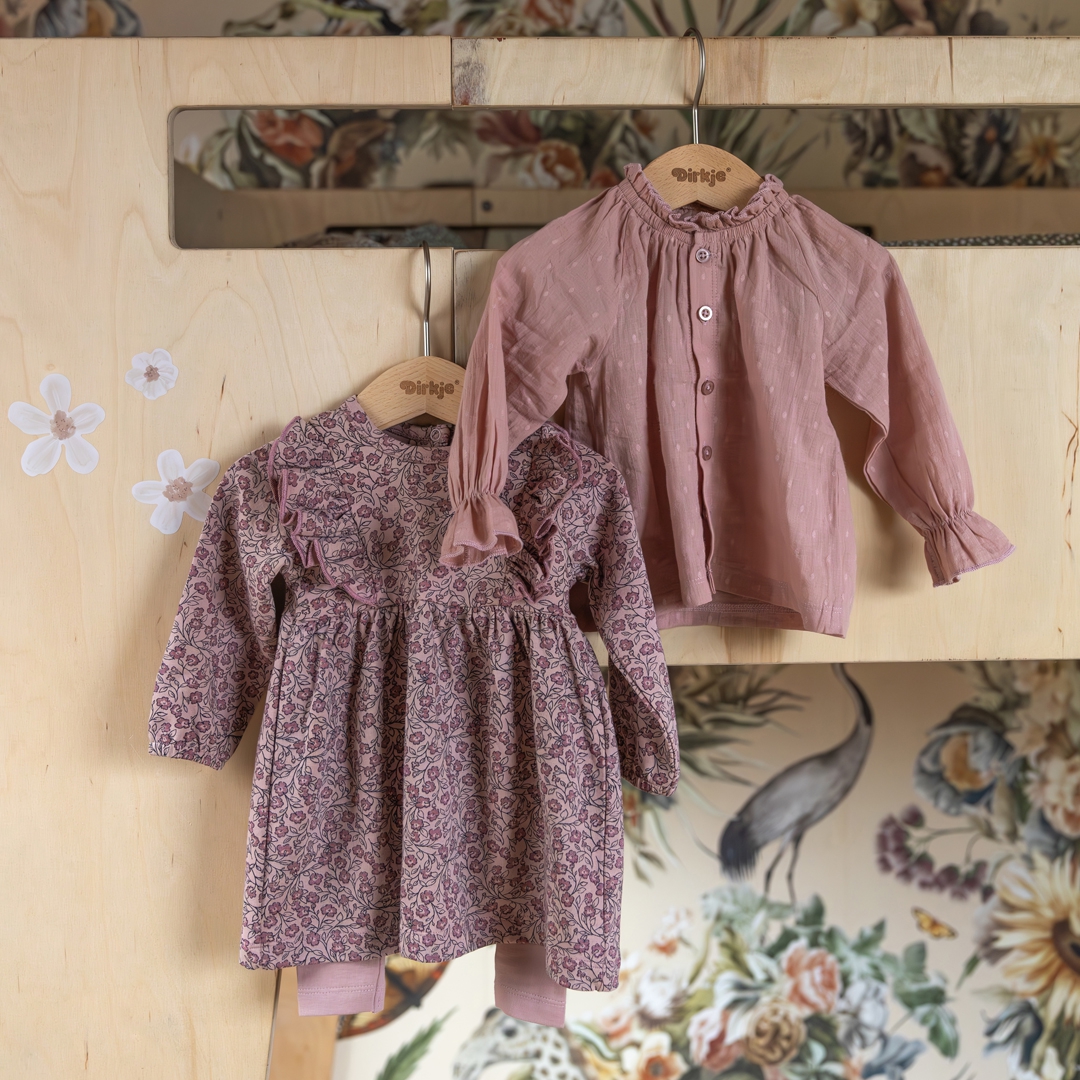 BLOUSE LITTLE FLOWER, LIGHT MAUVE