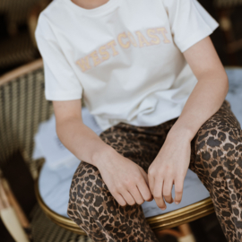 SPIJKERBROEK WIDE LEG, LEOPARD