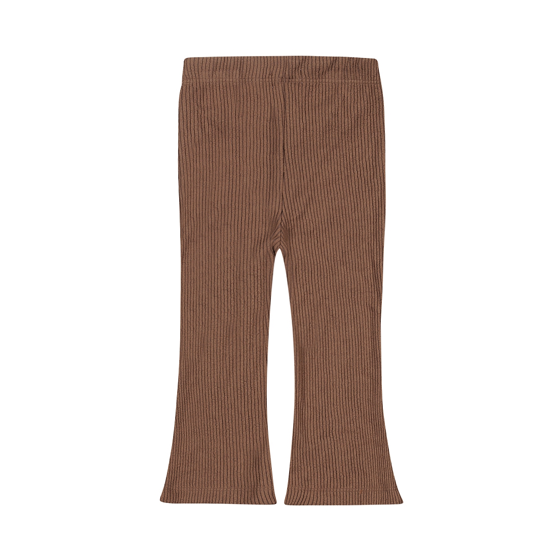 FLARED BROEKJE BERRY, BRUIN