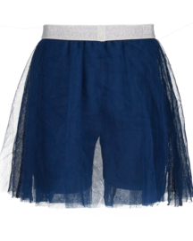 ROK MET BROEKJE BLAUW TULE, BLUE GARDEN