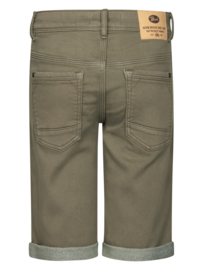 KORTE DENIM SPIJKERBROEK, LEGER GROEN