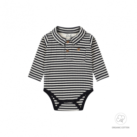 GESTREEPTE ROMPER, BLAUW