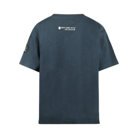 SHIRT LOOSE FIT, DONKER BLAUW