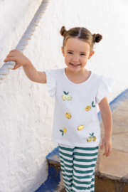 SHIRT MET VEEGPAILETTEN WIT, LEMON SQUEEZY