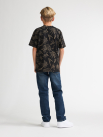 SHIRT ALL-OVER PRINT, ZWART