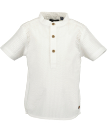 BLOUSE KORTE MOUW WIT, FESTIVE