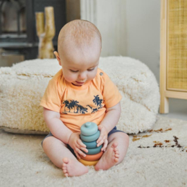 SHIRT ORANJE MET PRINT, ROAR