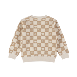 GEBLOKTE SWEATER, OUTDOORS