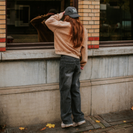 SPIJKERBROEK WIDE LEG, JEANS GRIJS