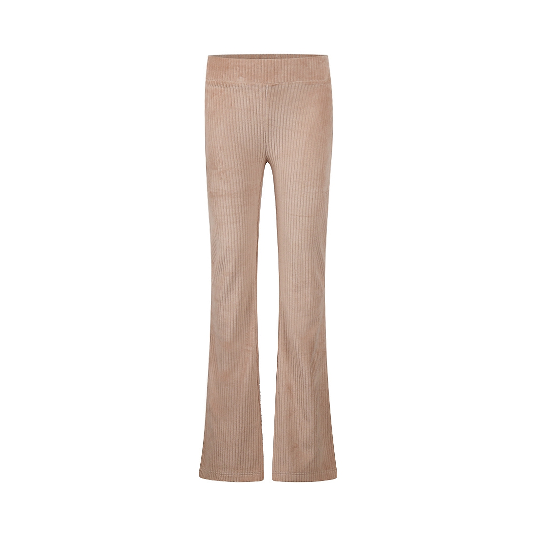 FLARED RIB BROEK, ZAND