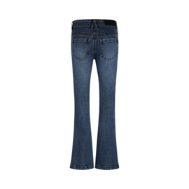 FLARED JEANS, BLAUW