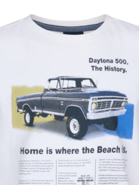 SHIRT MET FOTO PRINT, HELDER WIT