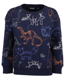 SWEATER DONKER BLAUW, ESSENTIELS