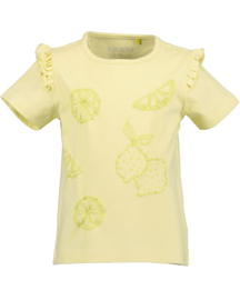 SHIRT MET RUFFLES GEEL, LEMON SQUEEZY